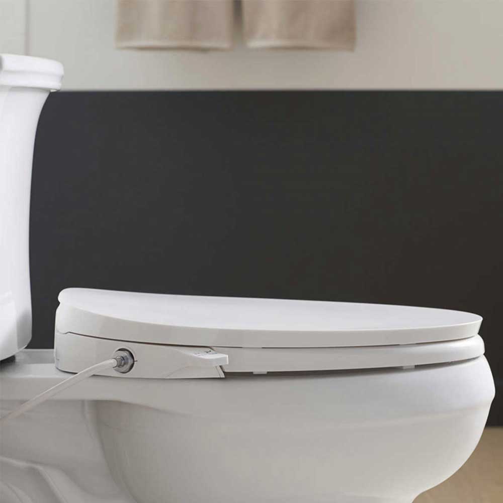 NEW Kohler 98804-0 Purewash Elongated Manual Bidet Toilet Seat White Dual Wand 